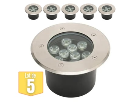 Conjunto de 5 Leds À Prova D'Água -In 9W 900Lm 4000K Ip67 HOROZ ELECTRIC