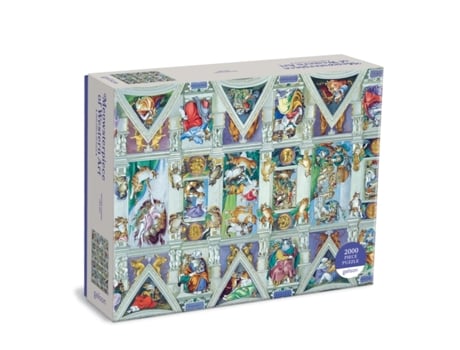 Livro sistine chapel ceiling meowsterpiece of western art 2000 piece puzzle de galison (inglês)