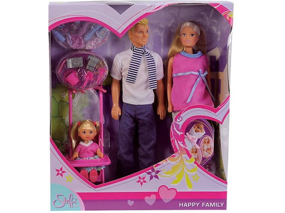 Boneca Steffi Love Happy Family Bonecas Acessorios Barbies