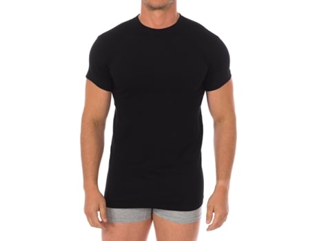 T-Shirt de Homem Q-EN Algodão Preto (M)