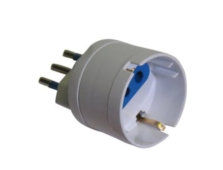 Adaptador de tomada elétrica RDL5912 Tipo L (IT) Branco REDLINE