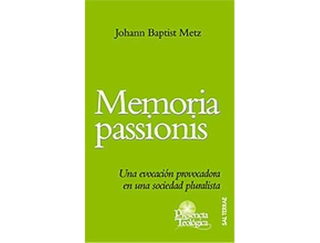 Livro Memoria Passionis de Johann Baptist Metz (Espanhol)