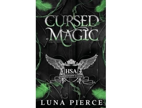 Livro Cursed Magic Harper Shadow Academy de Luna Pierce (Inglês)