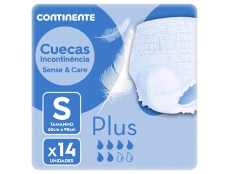 Cuecas Incontinência Sense & Care Plus S CONTINENTE