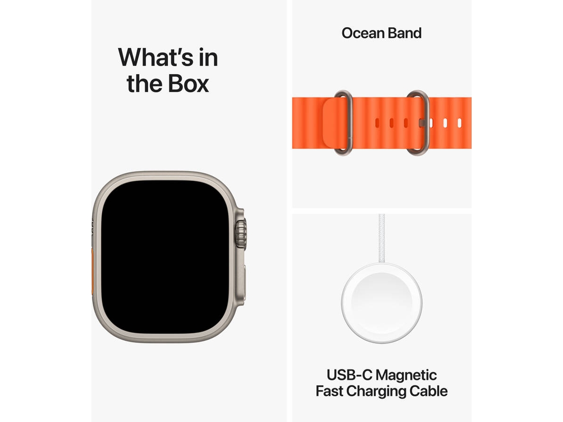 Comprar - SmartWatch Apple Watch Ultra 2 GPS + Cellular 49mm com Bracelete  Ocean Laranja - Clinks