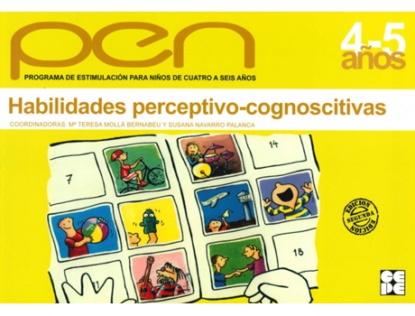 Livro Habilidades Perceptivo-Cognoscitivas 4-5 Años de María Teresa Molla Bernabeu (Espanhol)