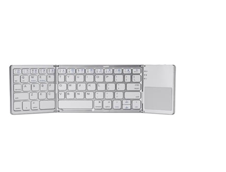 Teclado Dobrável CROSSMANXI-STORE Sem Fio Bluetooth Branco (Inglês)