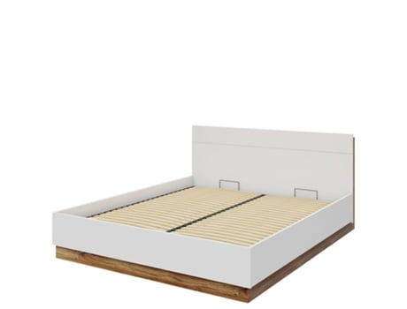 Cama AMBIHOME Aglomerado de Madeira Branco (180x200cm)