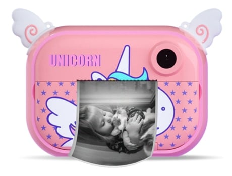 TECHKIDZ Câmara Wifi para Crianças com Impressão Instantânea Zoo Family Unicorn Rosa