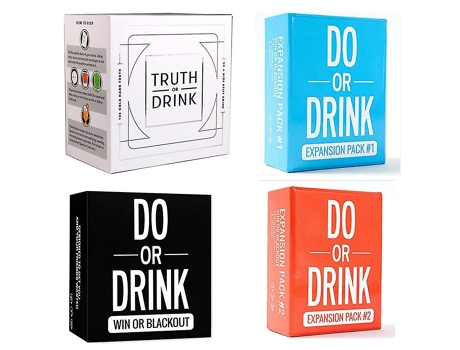 Jogo de Cartas Do Or Drink Card Game Party Game For College, Camping Birthday Parties (Idade Mínima: 3 Anos - Dificuldade: Intermédia)