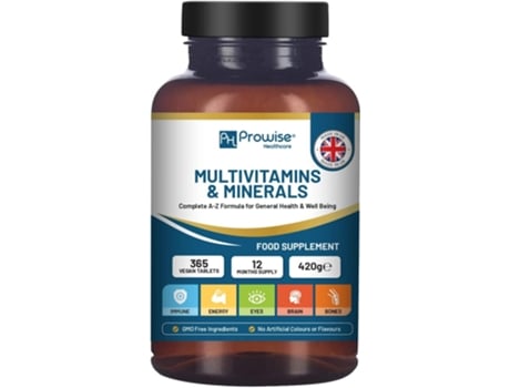 Suplemento Alimentar PROWISE HEALTCARE Multivitamínicos E Minerais A-Z (365 Comprimidos)