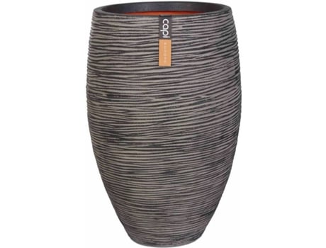 Vaso  Nature Rib Elegant Deluxe (Cinzento - Plástico - 40x60 cm)