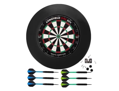 Dartboards Completo Alvo Sisal Anel de Proteção 2 Conjuntos de Dardos Suporte de Parede ENGELHART