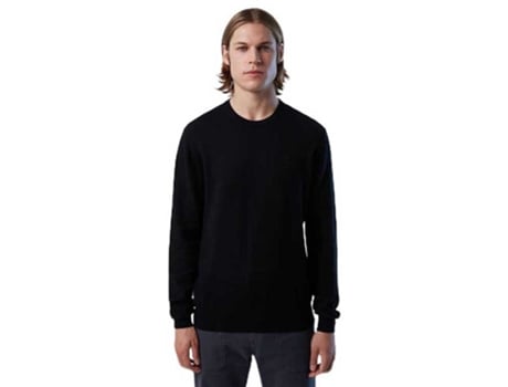 North Sails 12gg Knitwear Crew Neck Sweater Preto XL Homem