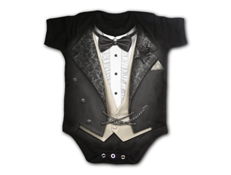 Pijama Tuxed  SPIRAL (XS - Algodão - Preto)