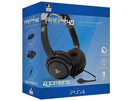 Auscultadores PS4  Pro 4-40 Preto