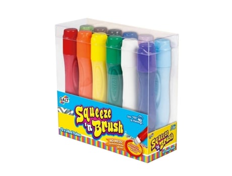 Galt Squeeze'N Brush Conjunto 12 Tubos Espremer e Tinta (Idade Mínima Recomendada: 6 anos)