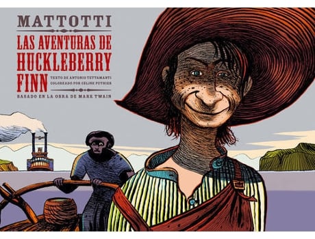 Livro Aventuras Huckleberry Finn de Mattotti (Espanhol)