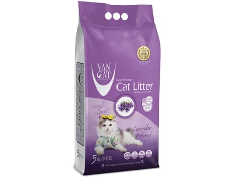 Areia de Lavanda para Gato VANCAT (Quantidade: 5 kg)