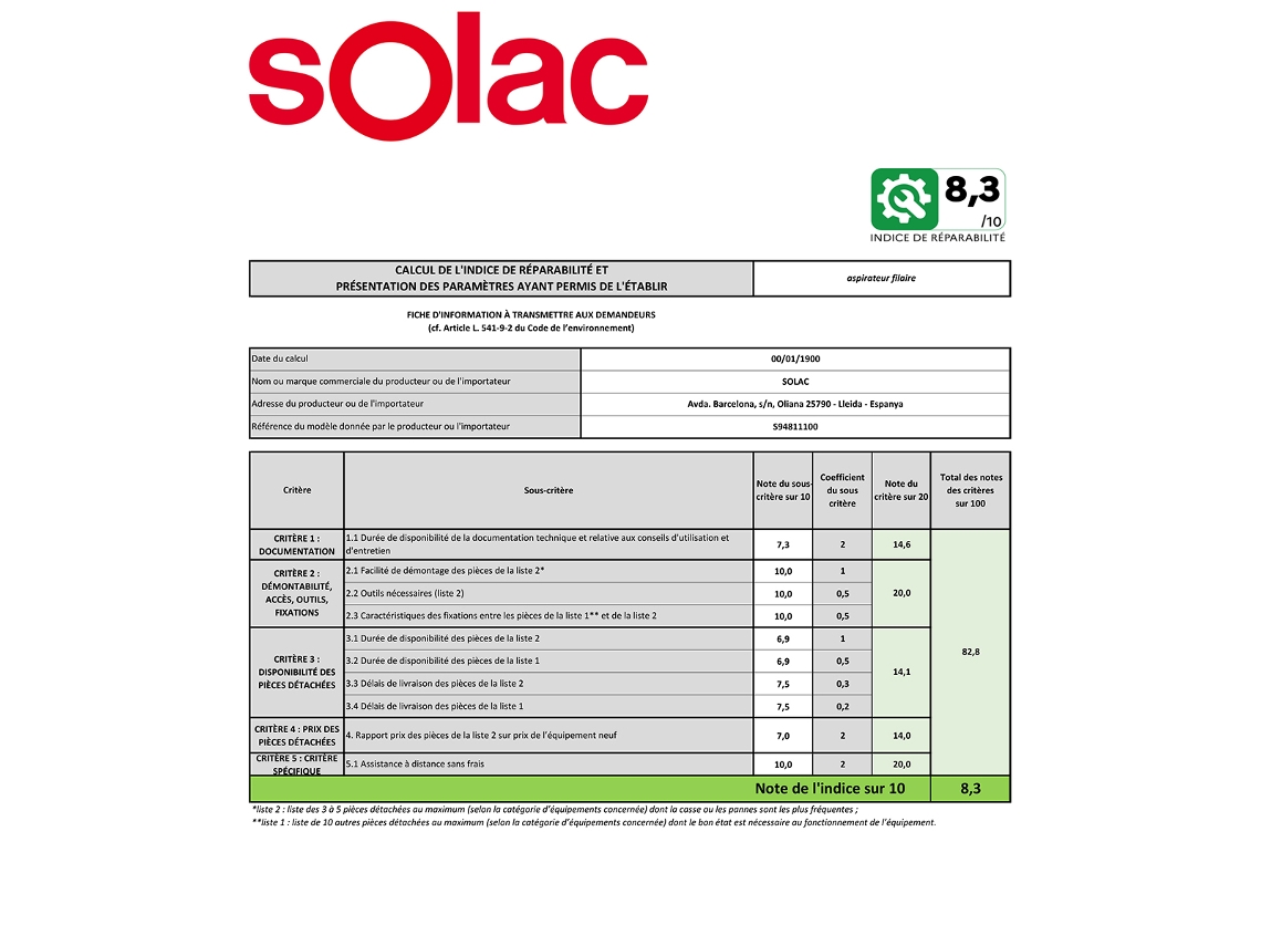 Solac Space Aspirador Sem Saco 800W