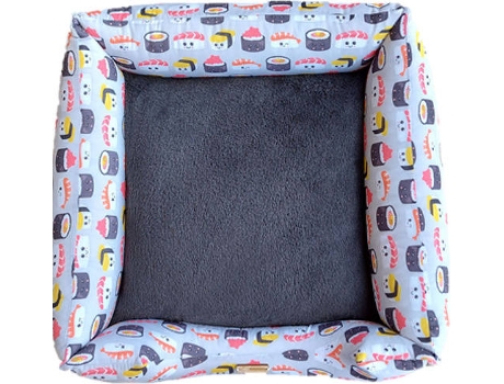 Cama para Cães e Gatos  Ninho Sushi L (Multicor - 90x70 cm - Algodão)