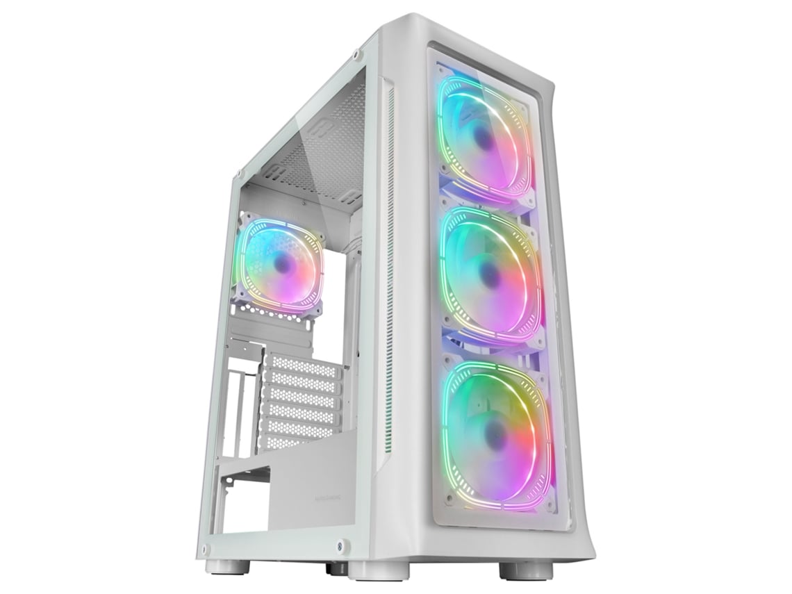 Caixa PC MARS GAMING Torre Gaming Xxl E-Atx Mars Gaming Mc-Neo Preto Vidro  Temperado 5X Ventoinhas 12Cm Sistema Cpu Freezer