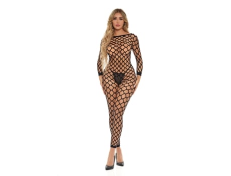 Bodystocking PINK LIPSTICK Preto (Tamanho único)