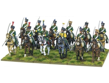 Caixa com Figuras  French Chasseurs a Cheval Light Cavalry - Caçadores franceses (Idade Mínima: 3 Anos)