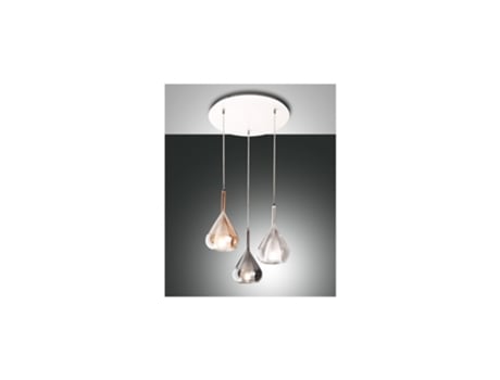 Lustre Pendente Lila Led em Metal e Vidro Borossilicato 3481-47-297 FABAS LUCE