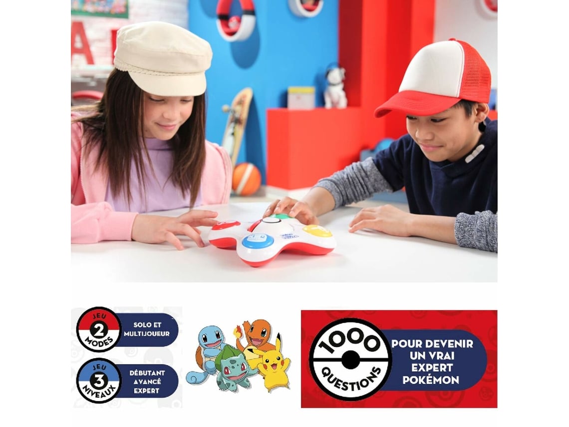 Jogo de Perguntas e Respostas POKÉMON Bandai Trainer Quiz Eletrónico  Interativo