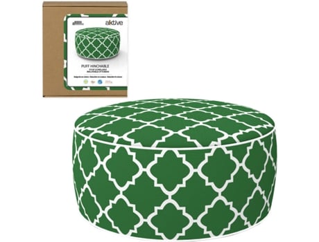 Puff Insuflável  (Verde - PVC - 53x23 cm)