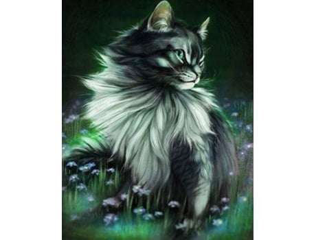 Pintar com Diamantes FIGURED'ART 40X50Cm Pretty Cat Dp-118