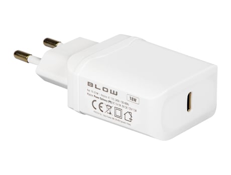 BLOW Carregador de isqueiro para carro (12/24VDC) para iPhone 4 (5VDC /  2.1A) - branco
