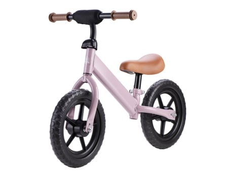 TECHKIDZ Modelo Draisienne de 10 Polegadas com Assento Ajustável em Altura Rosa Antigo