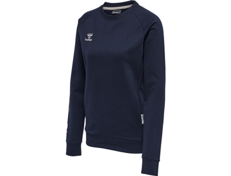 Sweatshirt para Mulher HUMMEL (L - Algodão - Azul)