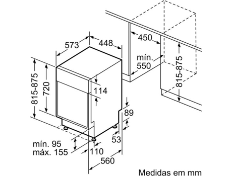 Máquina de Lavar Loiça Balay 3VN4010IA 45C 9S - 9 Conjuntos 45cm Classe F