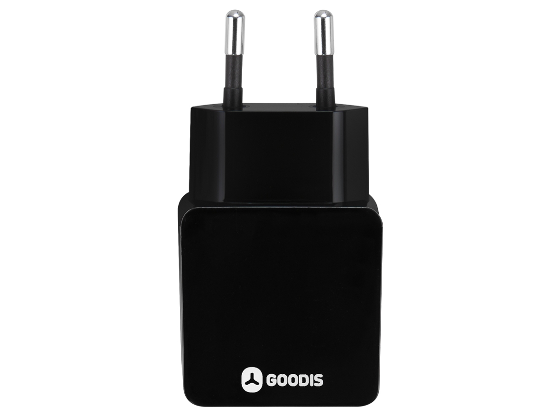 Adaptador Viagem GOODIS 5V-2.4A Preto