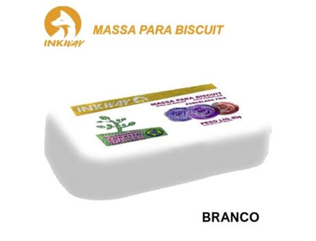 Massa Biscuit INKWAY Branco 85Gr