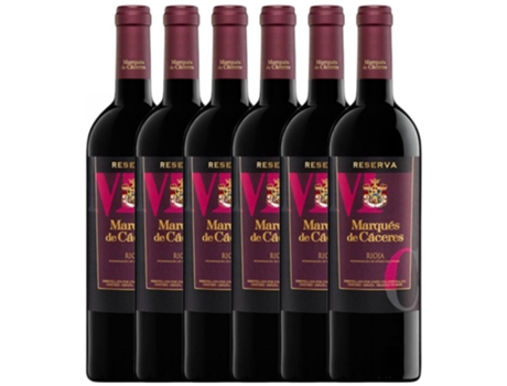 Vinho Tinto MARQUÉS DE CÁCERES Marqués De Cáceres Rioja Reserva (0.75 L - 6 unidades)