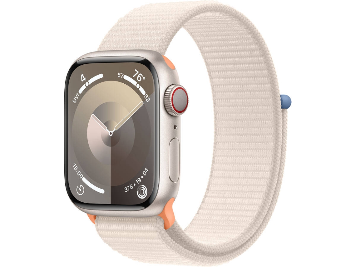 APPLE Watch Series 9 GPS Cellular 41 mm Luz das Estrelas com Loop Desportiva Luz das Estrelas Worten.pt