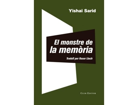 Livro El Monstre De La Memòria de Yishai Sarid (Catalão)