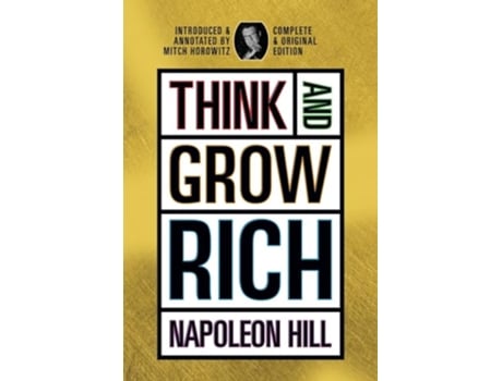 Livro Think and Grow Rich de Napoleon Hill (Inglês)