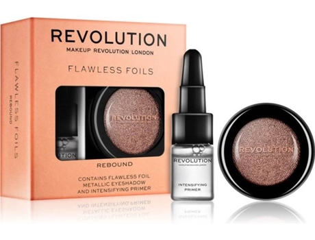 Sombra de Olhos DISCOVER MAKEUP REVOLUTION Revolution Flawless Foils Metallic