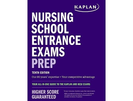 Livro Nursing School Entrance Exams Prep de Kaplan Nursing (Inglês)