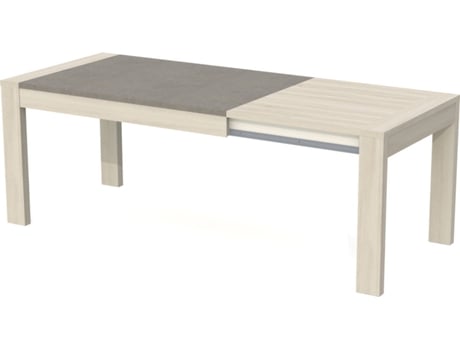 Mesa de Refeição LOURINI Estoril Oak (Cinzento - MDF - 90x78x220 cm)