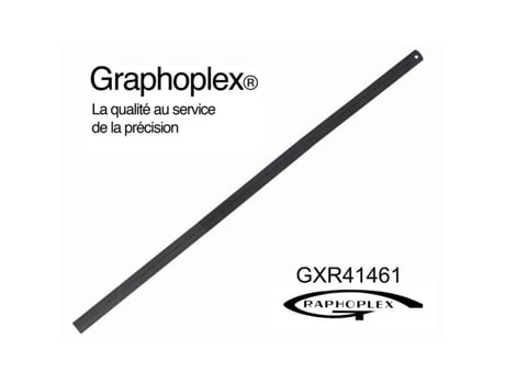 Espessura da régua de aço grossa 1mm l 24mm L 100cm - Graphoplex cor