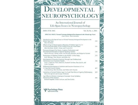 Livro Normal Neuropsychological Development in the Schoolage Years A Special Issue of developmental Neuropsychology de Marit Korkman (Inglês)