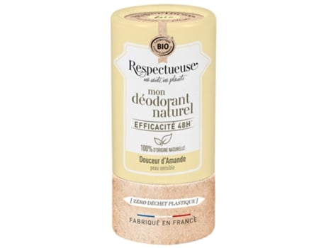 RESPECTUEUSE Meu Desodorizante Natural Doçura de Amêndoa Bio 50 G