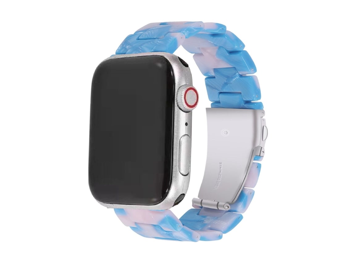 Bracelete Resina Premium para Apple Watch Series 5 44mm Aqua