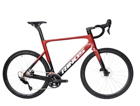 Bicicleta de Estrada de Carbono Shimano Odin 4 R7120 Vermelho 56 Cm RINOS